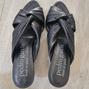 Pedro Garcia Black Aurelia 37 Kitten Heel